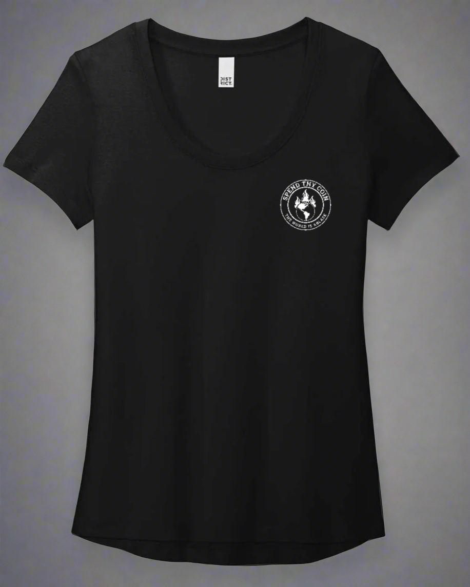 Spend Thy Coin Short Sleeve Top - Black