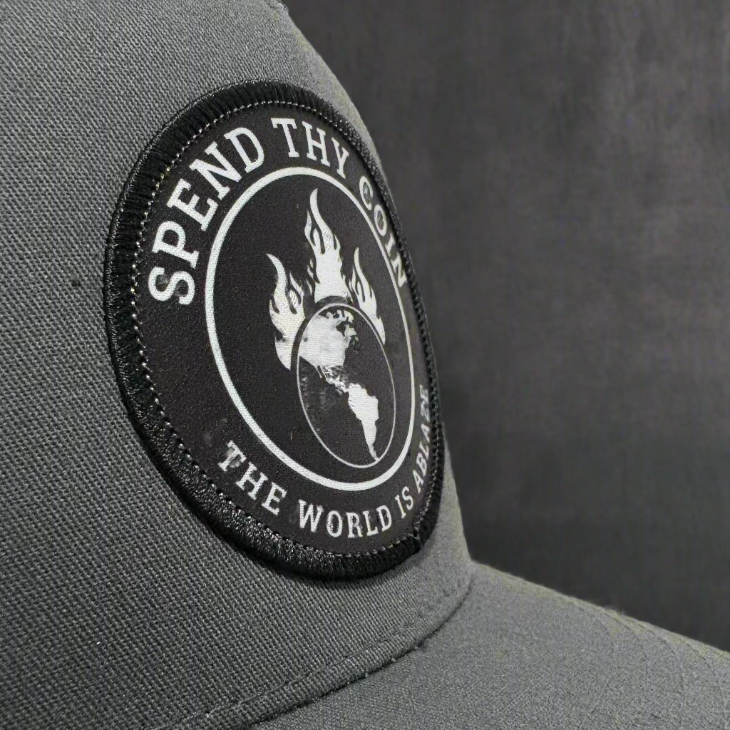 World Ablaze Trucker Cap - Charcoal/Black