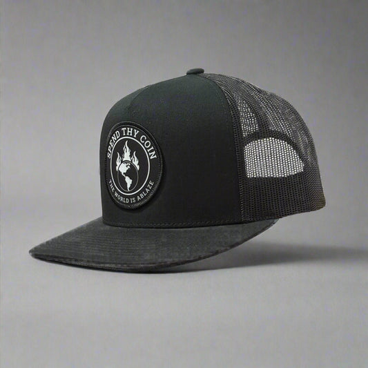 World Ablaze Trucker Cap - Black