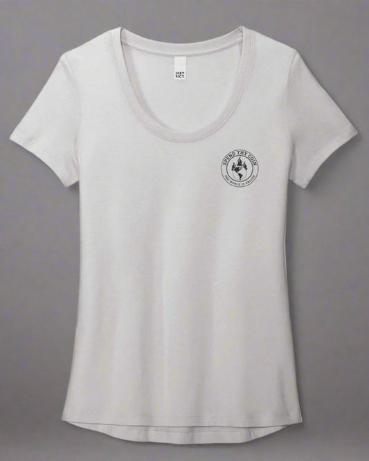 Spend Thy Coin Short Sleeve Top - White