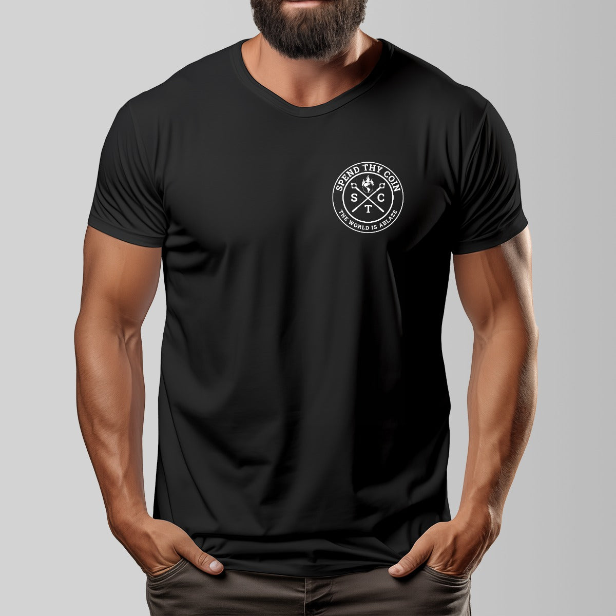Spend Thy Coin Short Sleeve T-shirt - Black